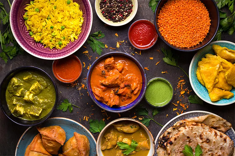 Spread of curry